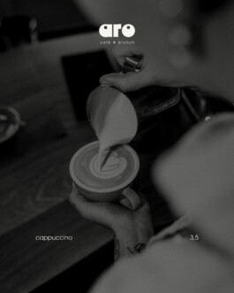 aro café brand design 